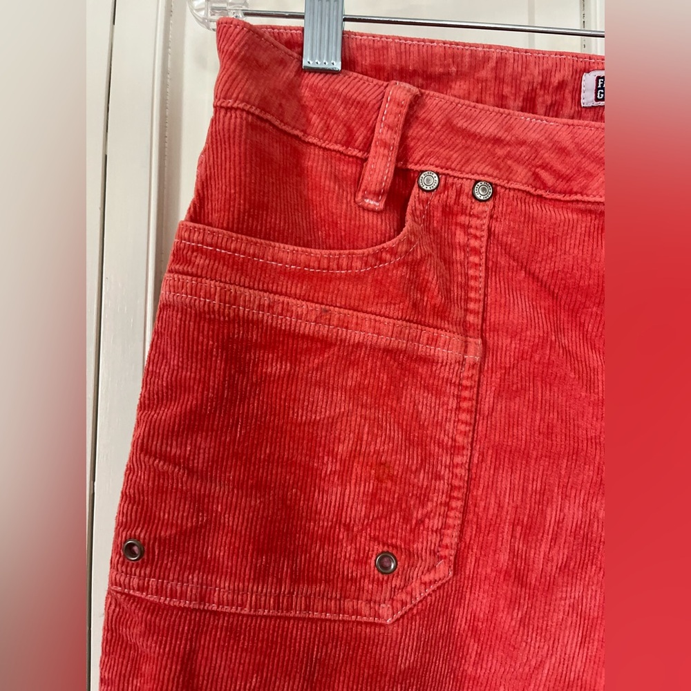 Super fun Y2K Vintage hand dyed corduroy pants